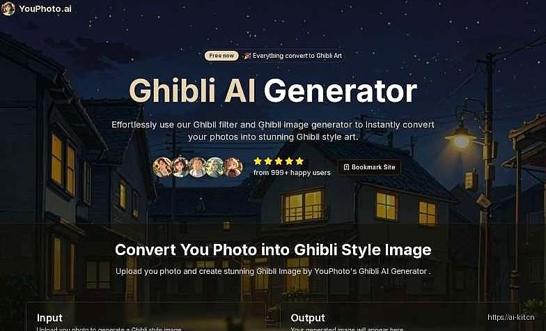 YouPhoto AI网页截图