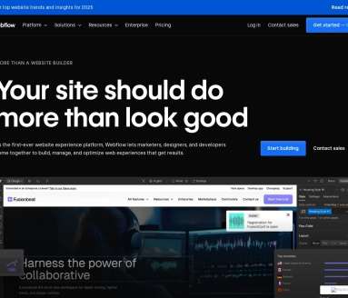 Webflow网页截图