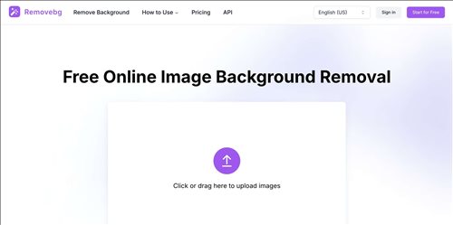 Removebg网页截图