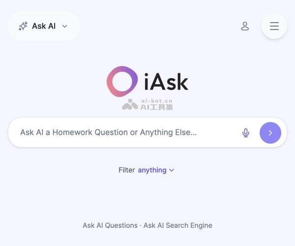 iAsk AI网页截图