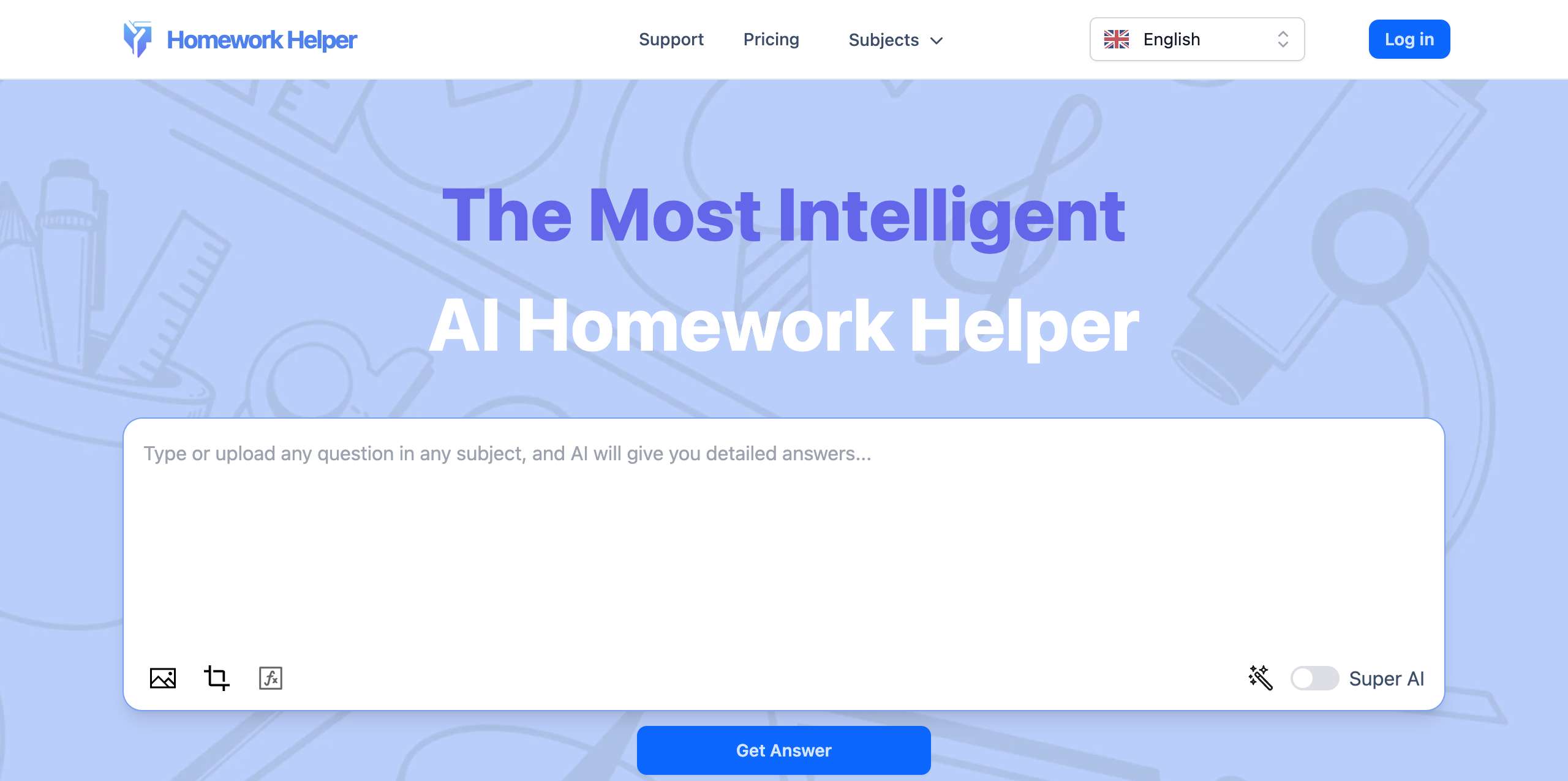 Homework Helper网页截图