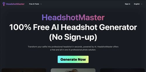 HeadshotMaster网页截图