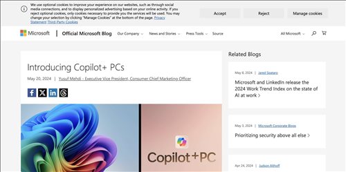 Copilot+PC网页截图