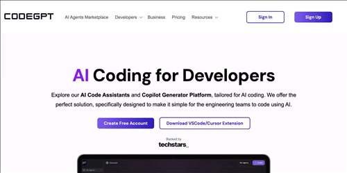 CodeGPT网页截图