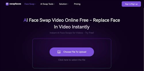 Swapfaces.ai网页截图