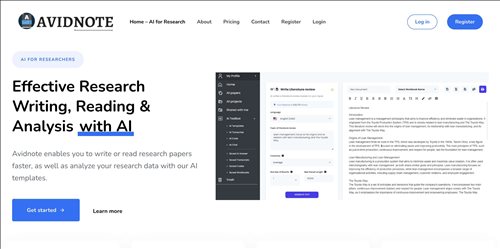 Avidnote网页截图