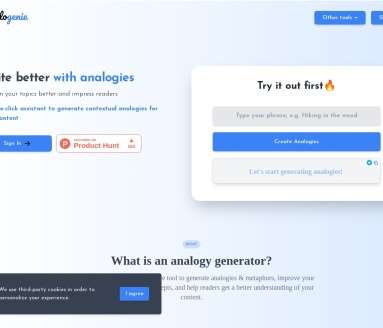 Analogenie网页截图