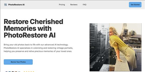 PhotoRestore AI网页截图