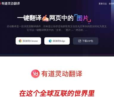 有道灵动翻译网页截图