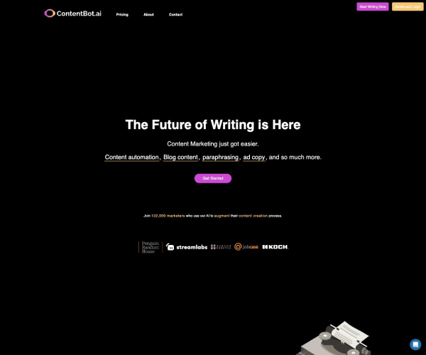 ContentBot网页截图