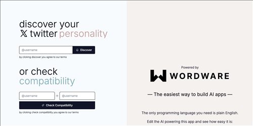 毒舌AI Twitter Personality网页截图