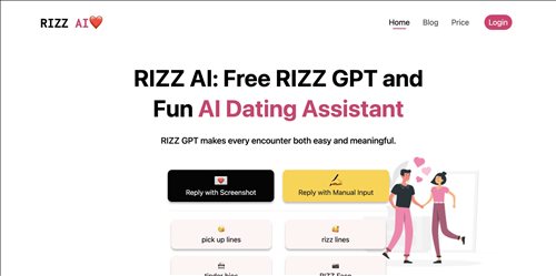 RIZZ AI网页截图