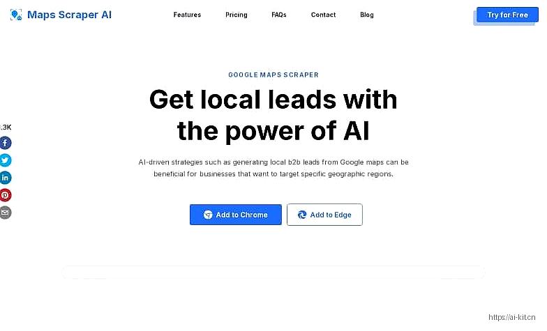 Maps Scraper AI网页截图