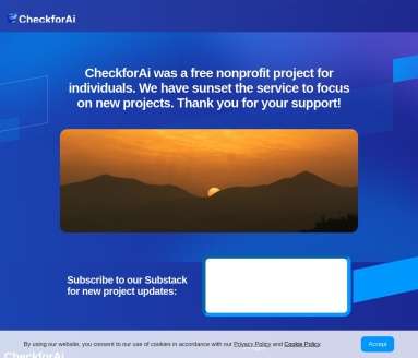 CheckforAi网页截图