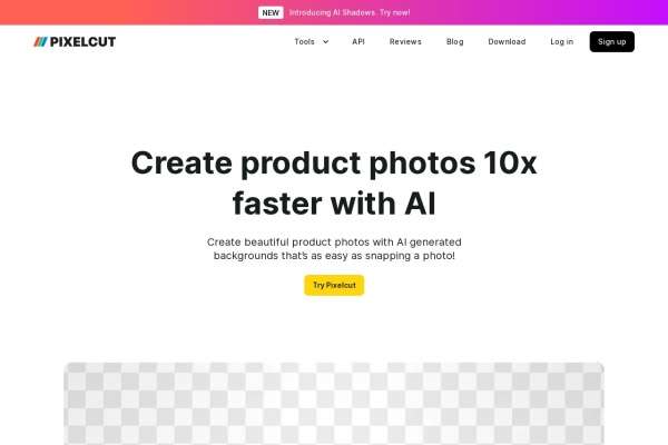 Pixelcut网页截图