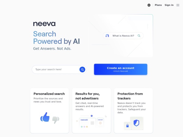 Neeva网页截图