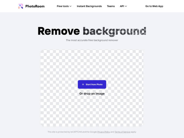 PhotoRoom网页截图