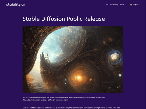 Stable Diffusion网页截图