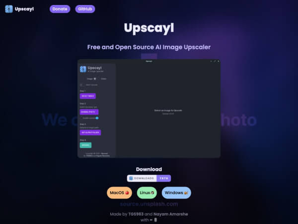 Upscayl网页截图