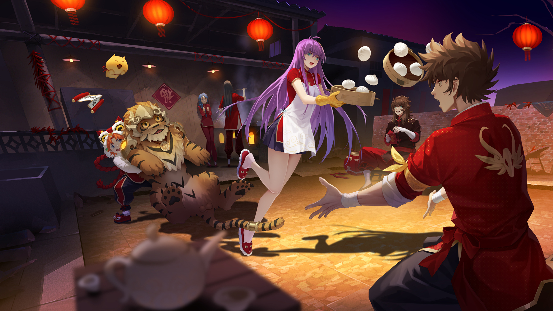 ['圣斗士星矢手游 美女角色 高清壁纸 游戏立绘']