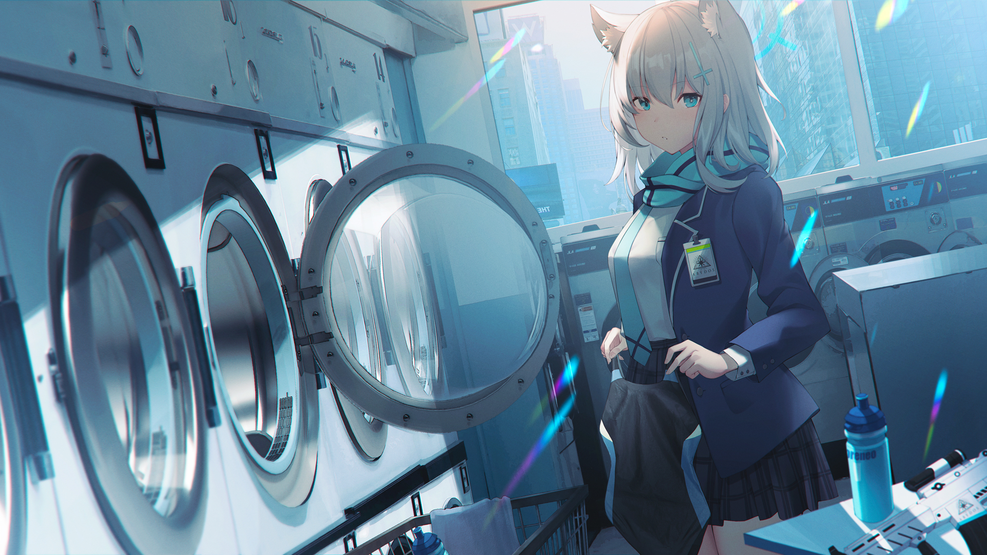 ['2K超清 砂狼 兽耳少女 动漫 电脑壁纸']