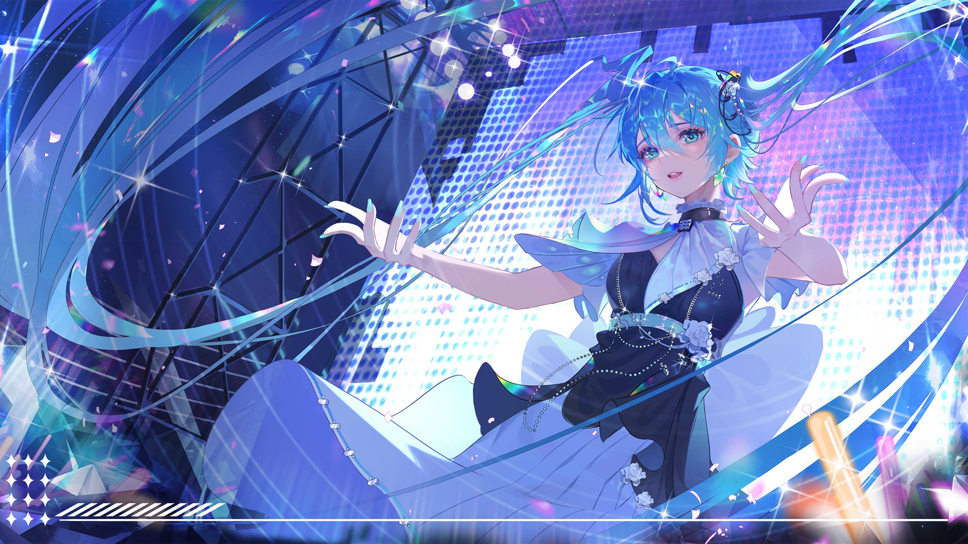 ['初音未来 同人 少女 高清二次元壁纸']