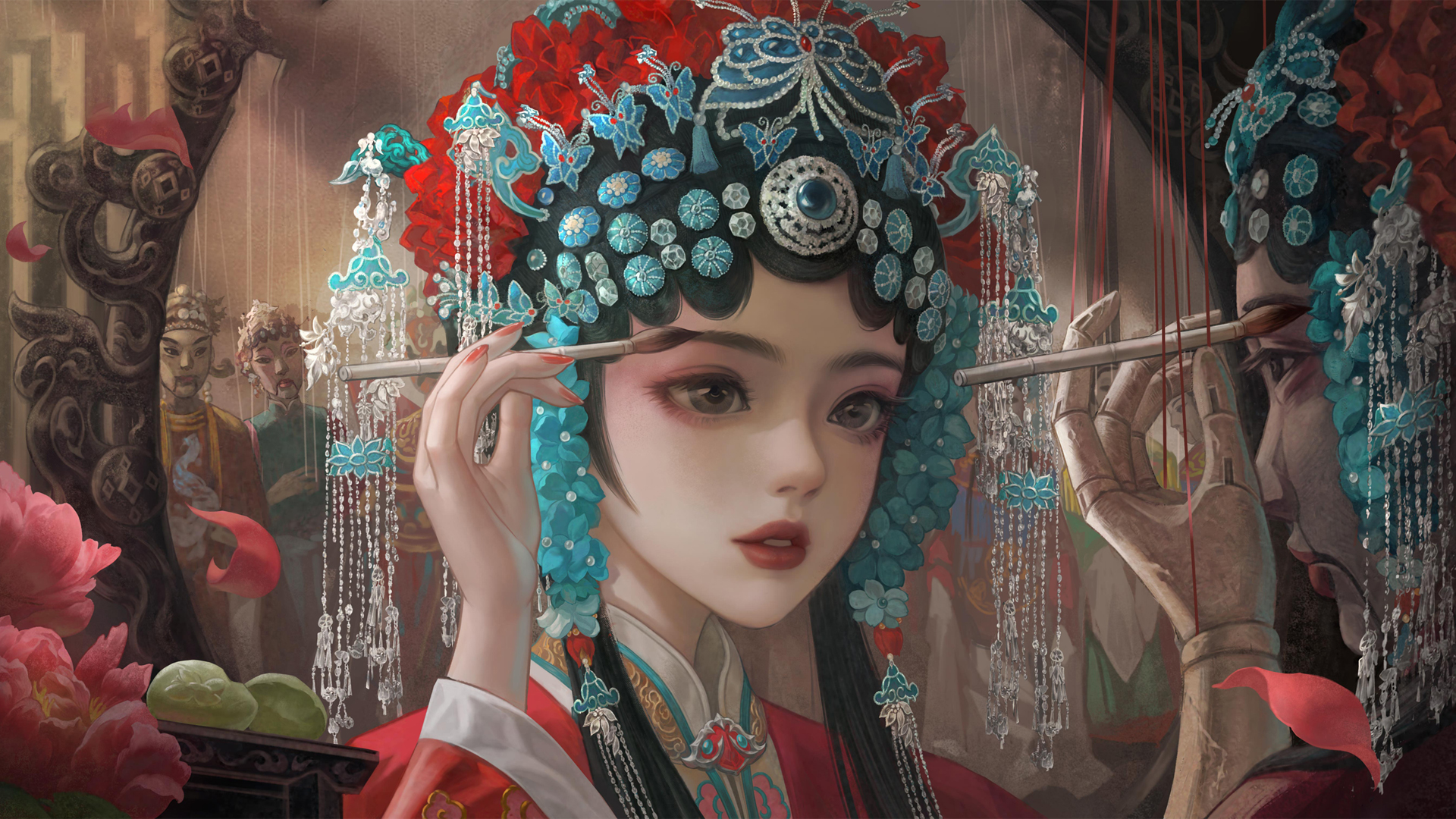 ['纸嫁衣 高清壁纸 游戏 婚服 4K']
