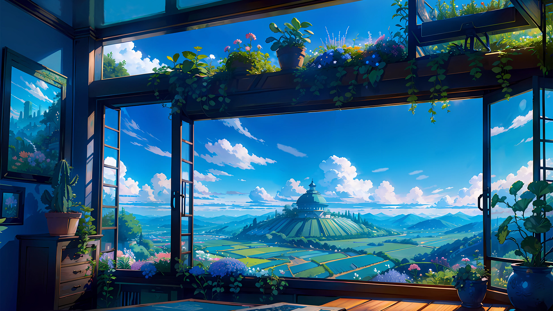 ['绿色家园 自然风景 壁纸 高清 绿色森林 草原 湖泊']