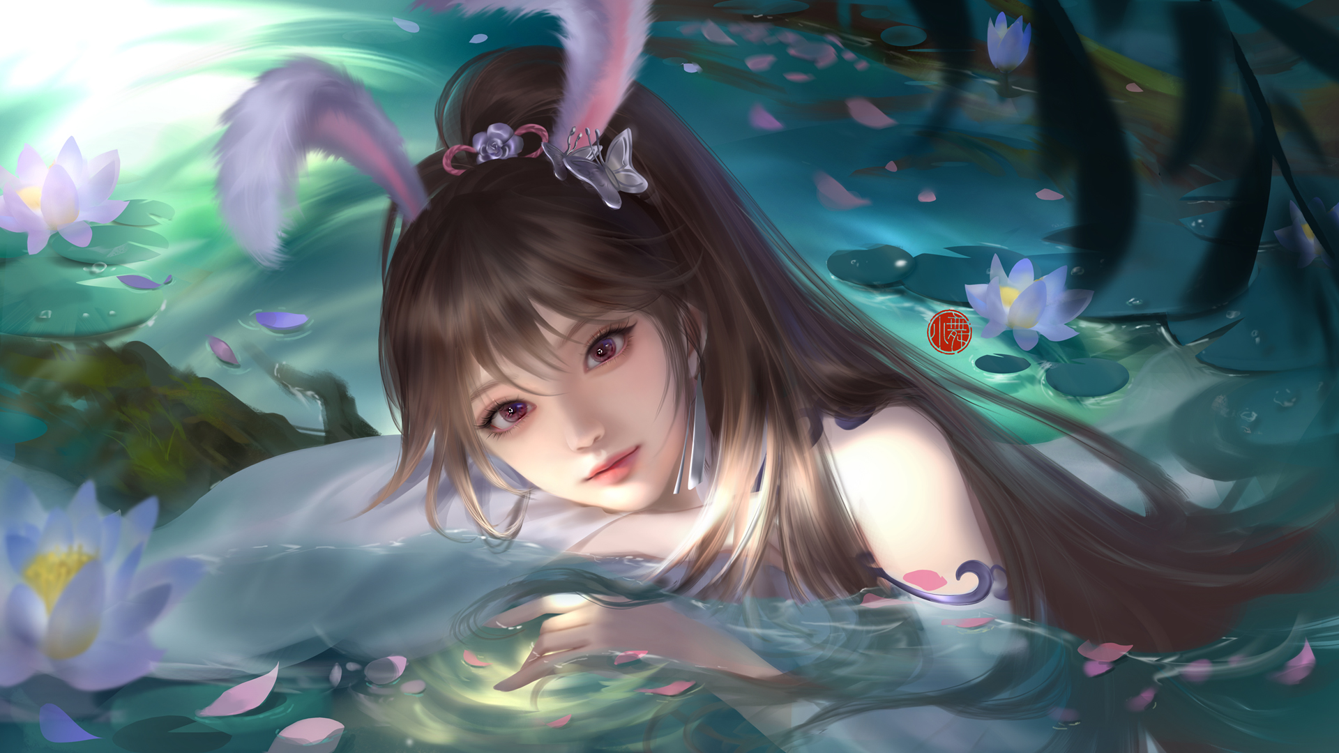['小舞 荷花 唯美 斗罗大陆 高清壁纸']