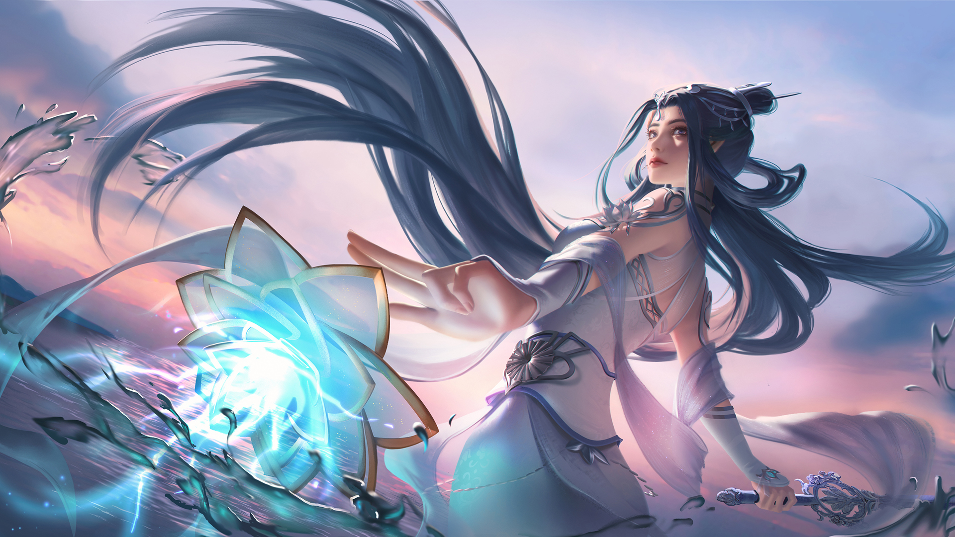 ['武动乾坤 绫清竹 高清壁纸 AI绘画 国漫女神']