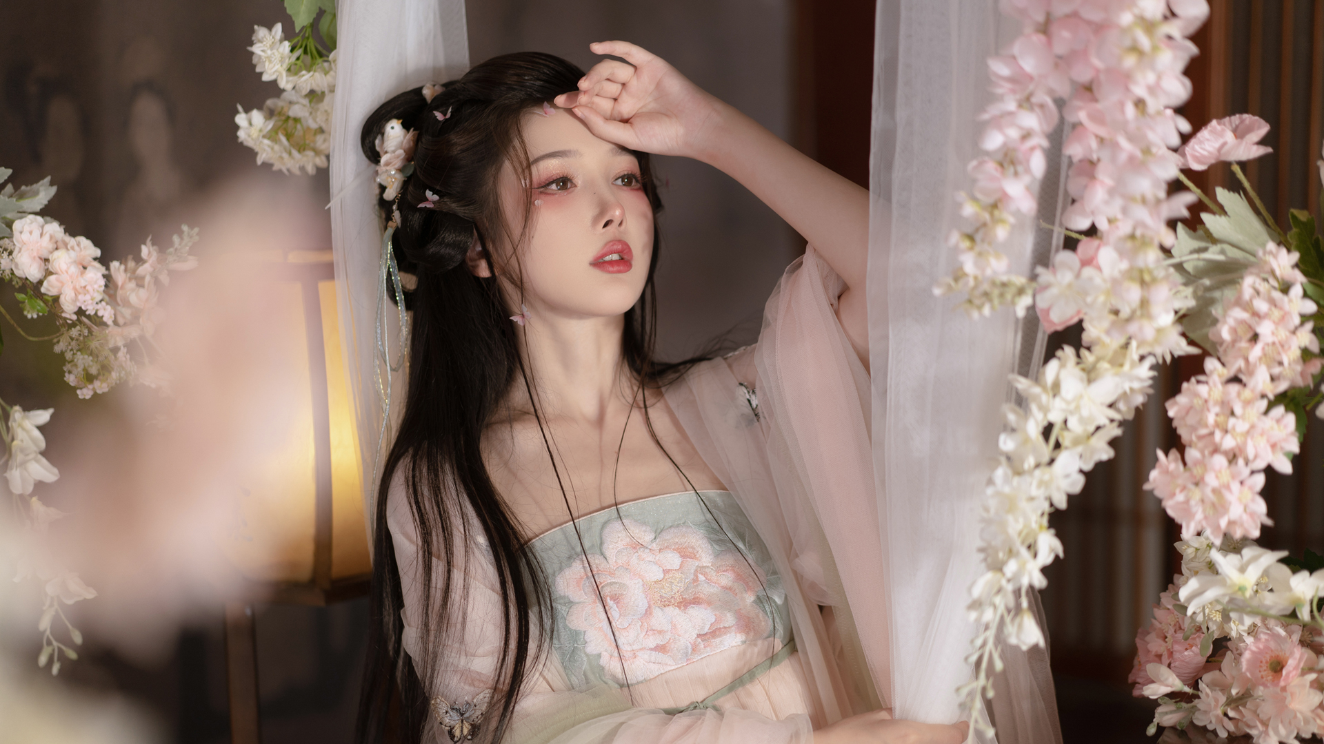 ['高清 古风 汉服美女 壁纸 写真 唯美 中国风']