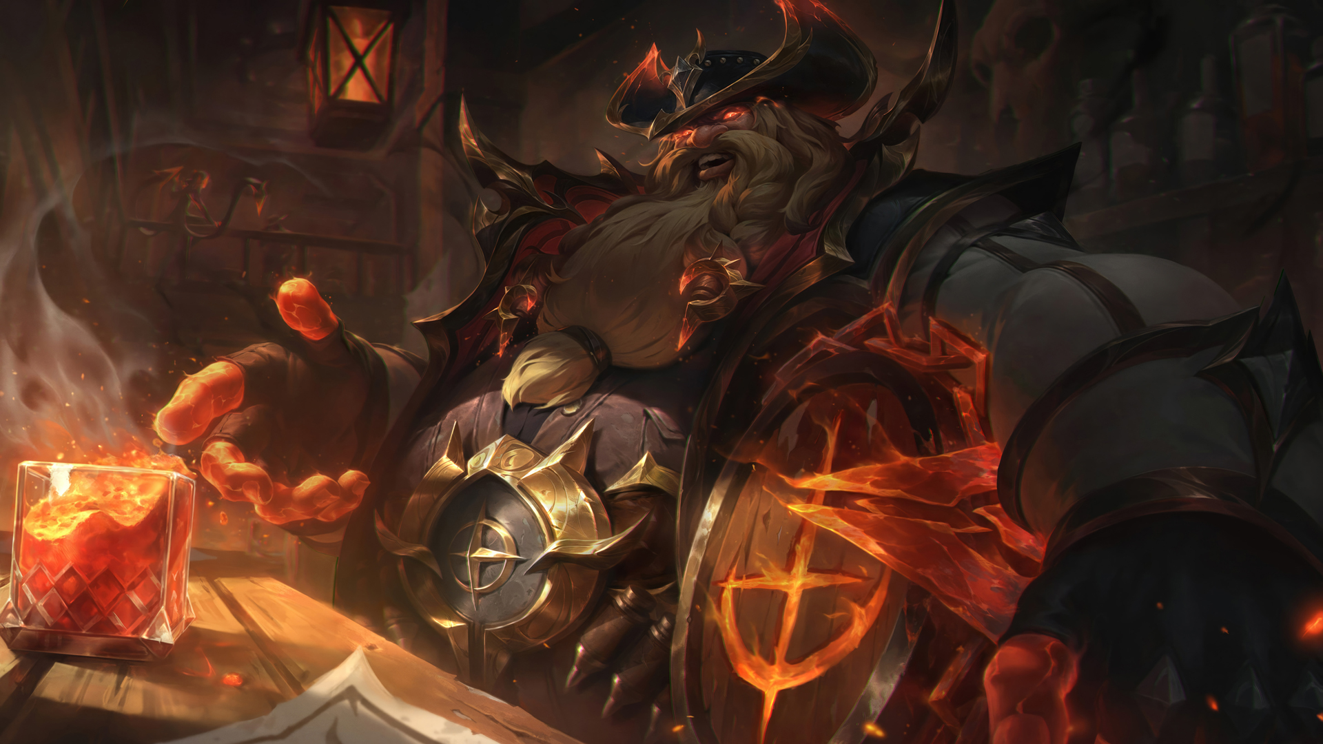 ['LOL英雄联盟 西部魔影 古拉加斯 4K电脑壁纸 原画下载']