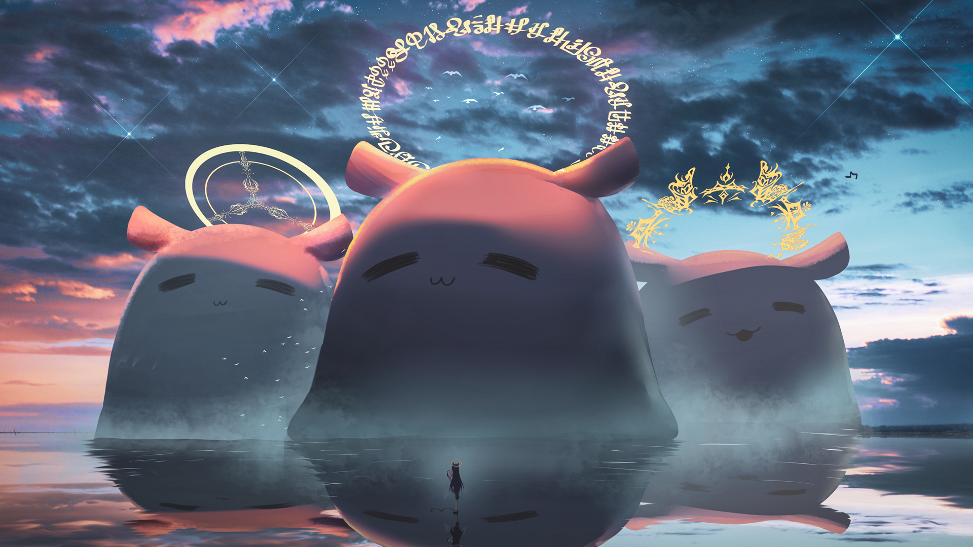 ['一伊那尔栖 虚拟主播 Hololive 4K高清动漫壁纸插画']