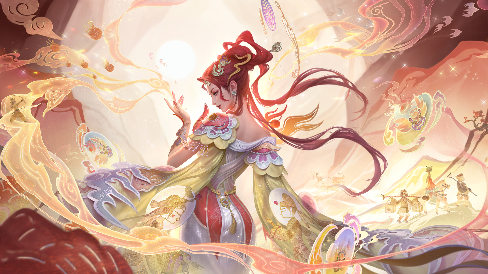 ['王者荣耀 芈月浮光幕影 皮肤壁纸 超清桌面壁纸']