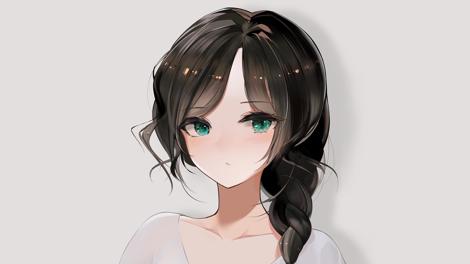 ['唯美手绘动漫女生头像壁纸 简约可爱二次元人物绘画']