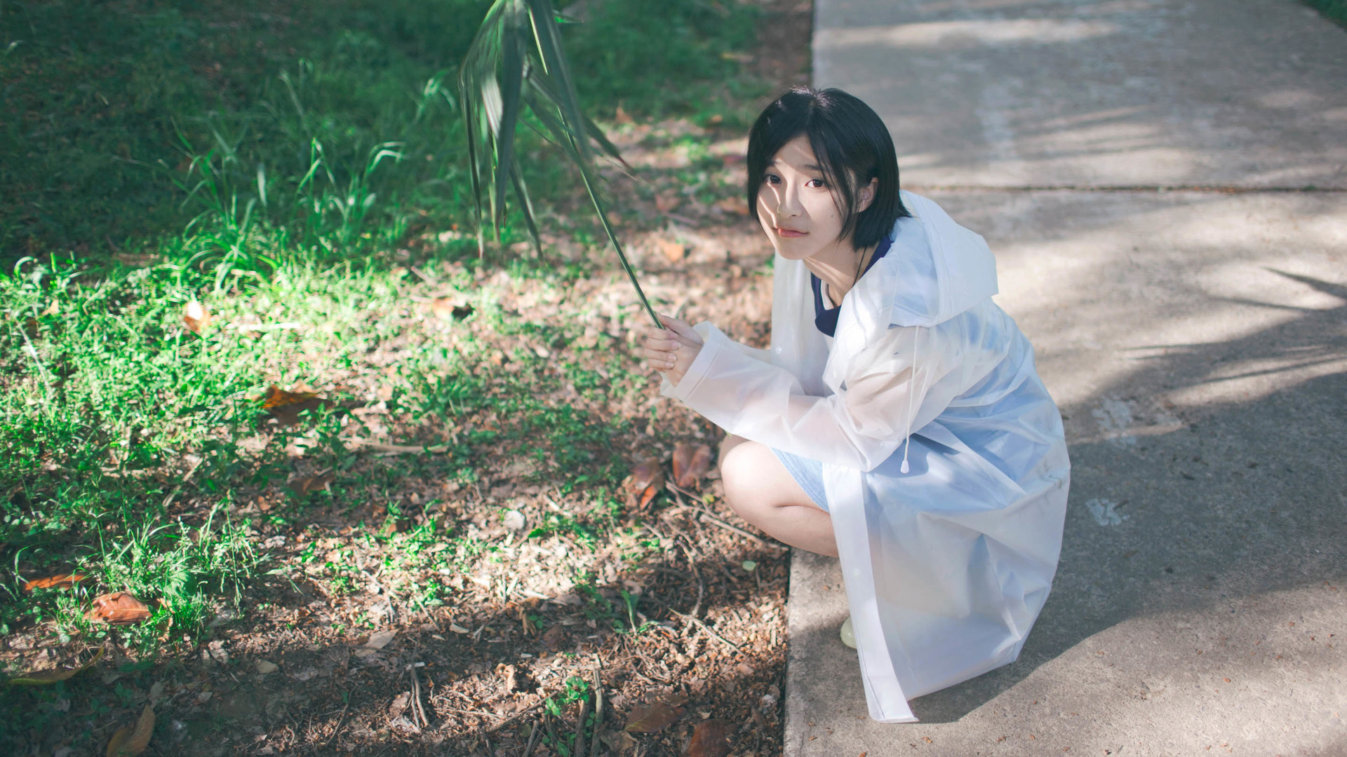 ['清纯少女壁纸 可爱甜美元气美少女高清桌面壁纸']