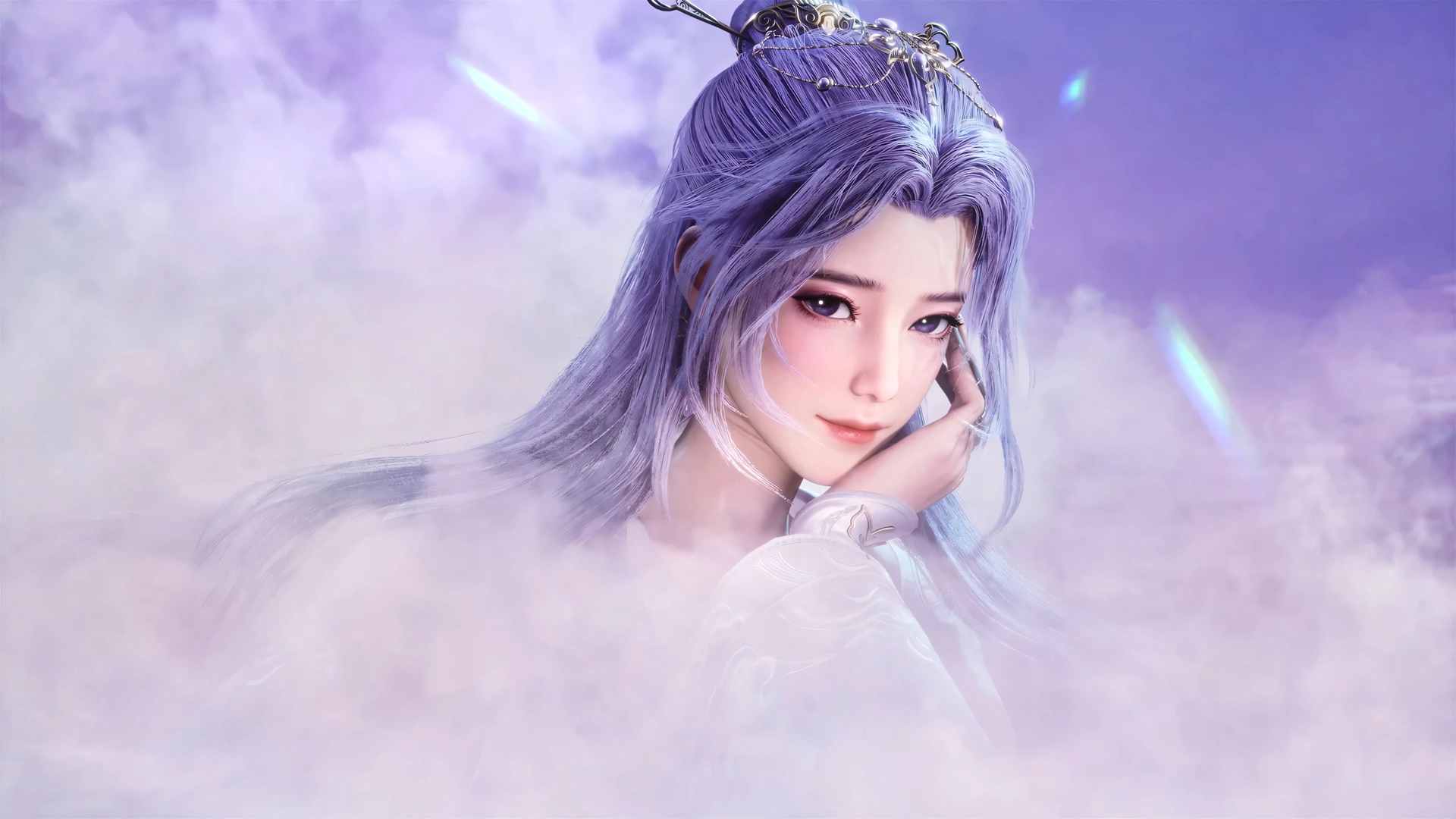 ['师兄啊师兄 云霄仙子 托腮 高清壁纸']