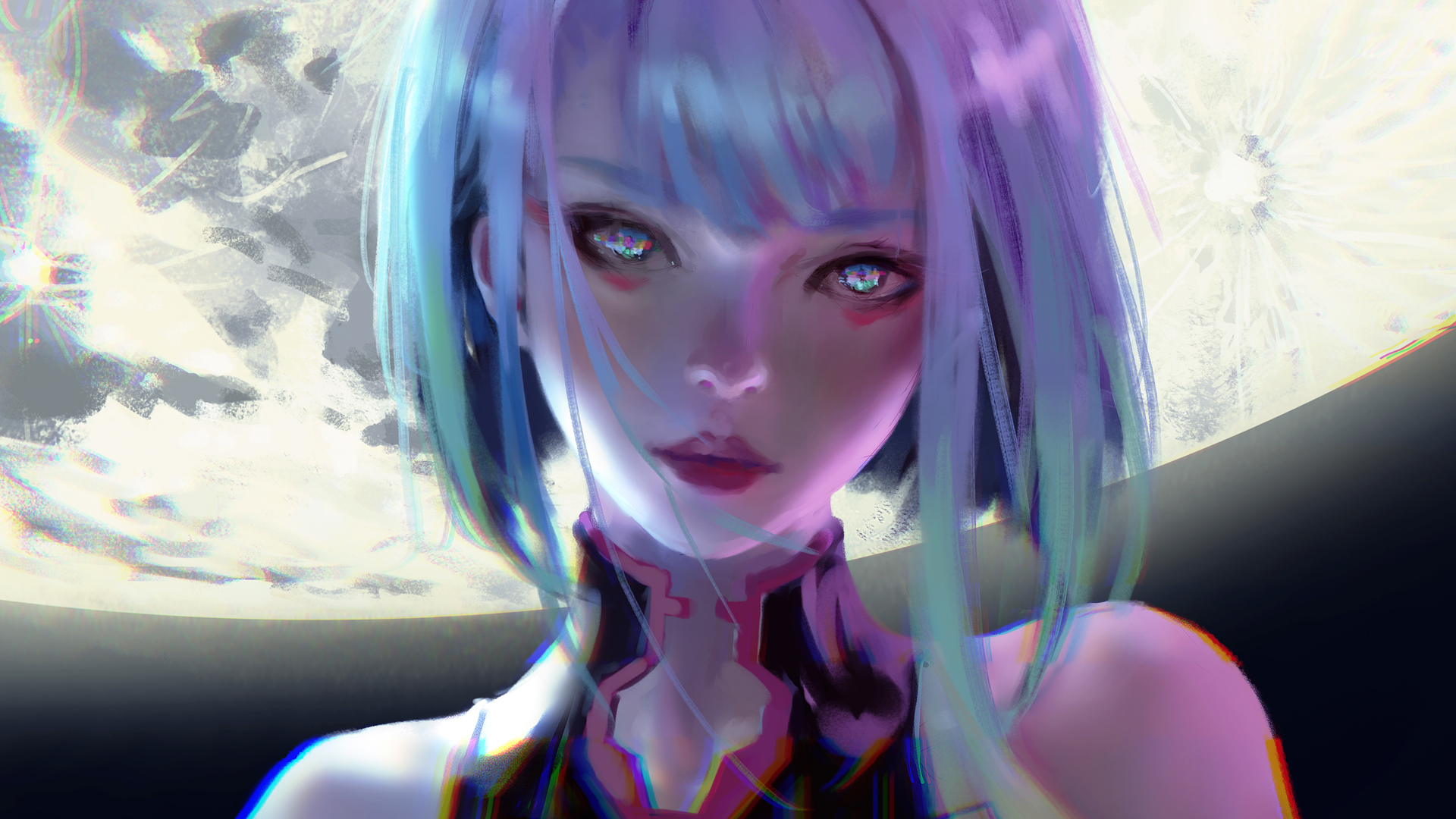 ['赛博朋克 边缘行者 Lucy 高清壁纸']