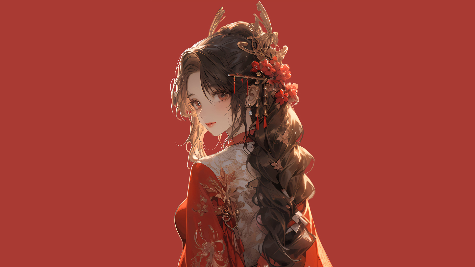['红色 古风 新娘 动漫 壁纸']