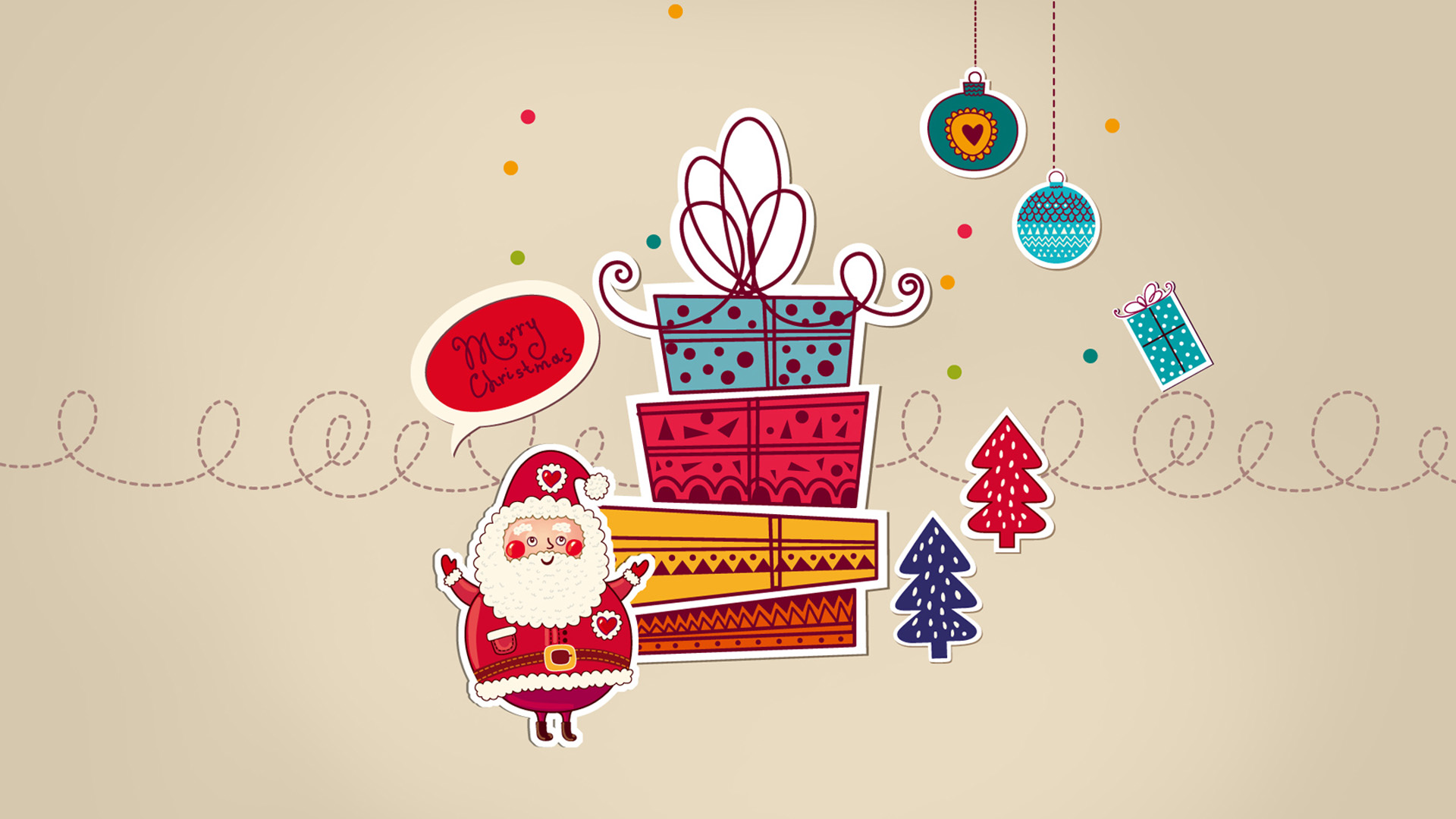 ['圣诞 Merrry Christmas 桌面壁纸 高清 免费下载']