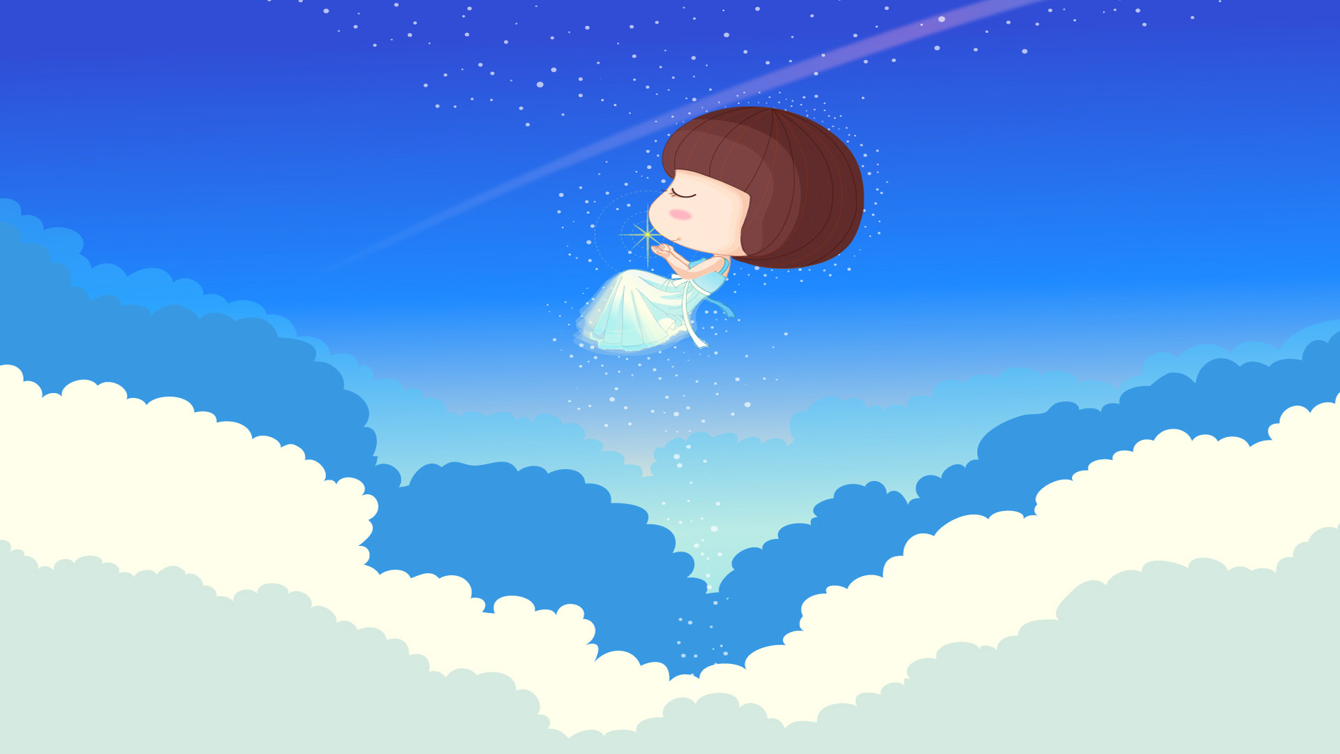 ['麦拉风 婚纱壁纸 来自星星的你 流星高清壁纸']