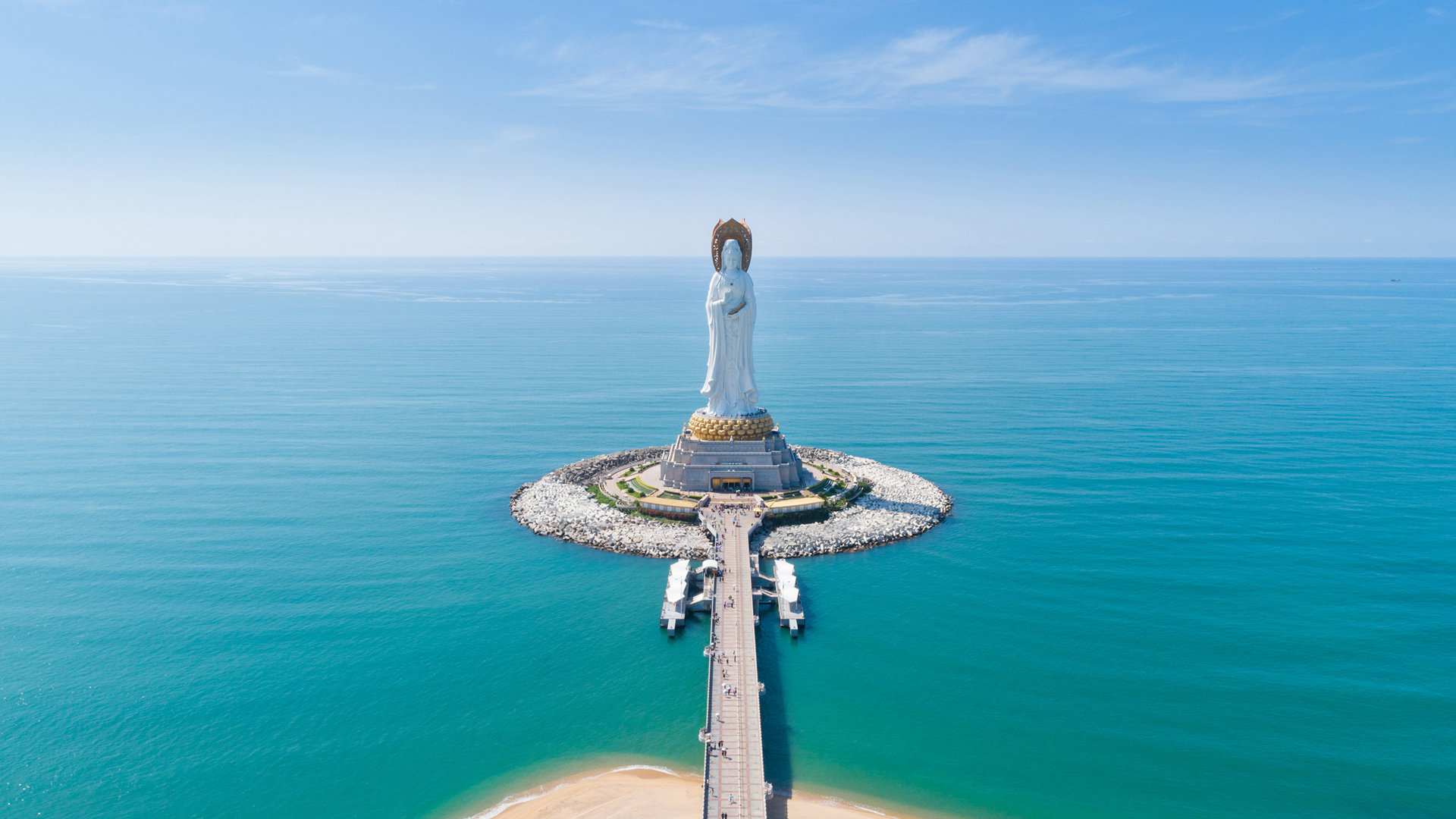 ['三亚南山 海上观音 高清壁纸 佛教文化 旅游景点']