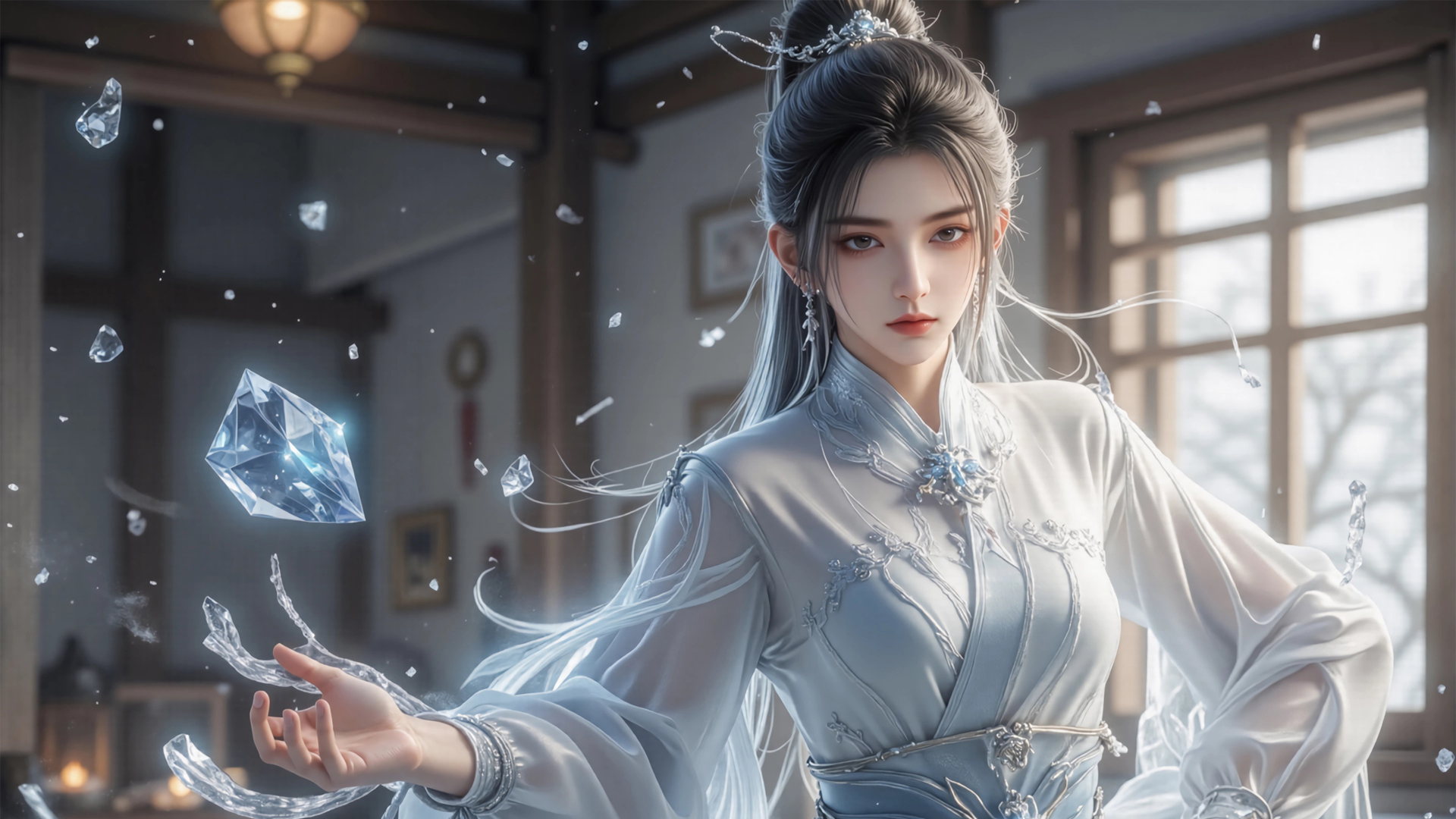 ['剑来 宁姚 高清壁纸 AI绘画 国漫女神']