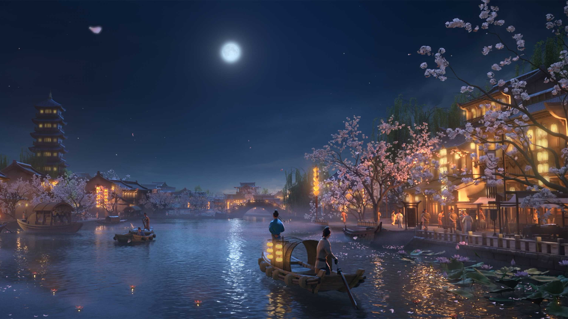 ['长安三万里 扬州剧照 4K壁纸 盛唐风情 动画电影']