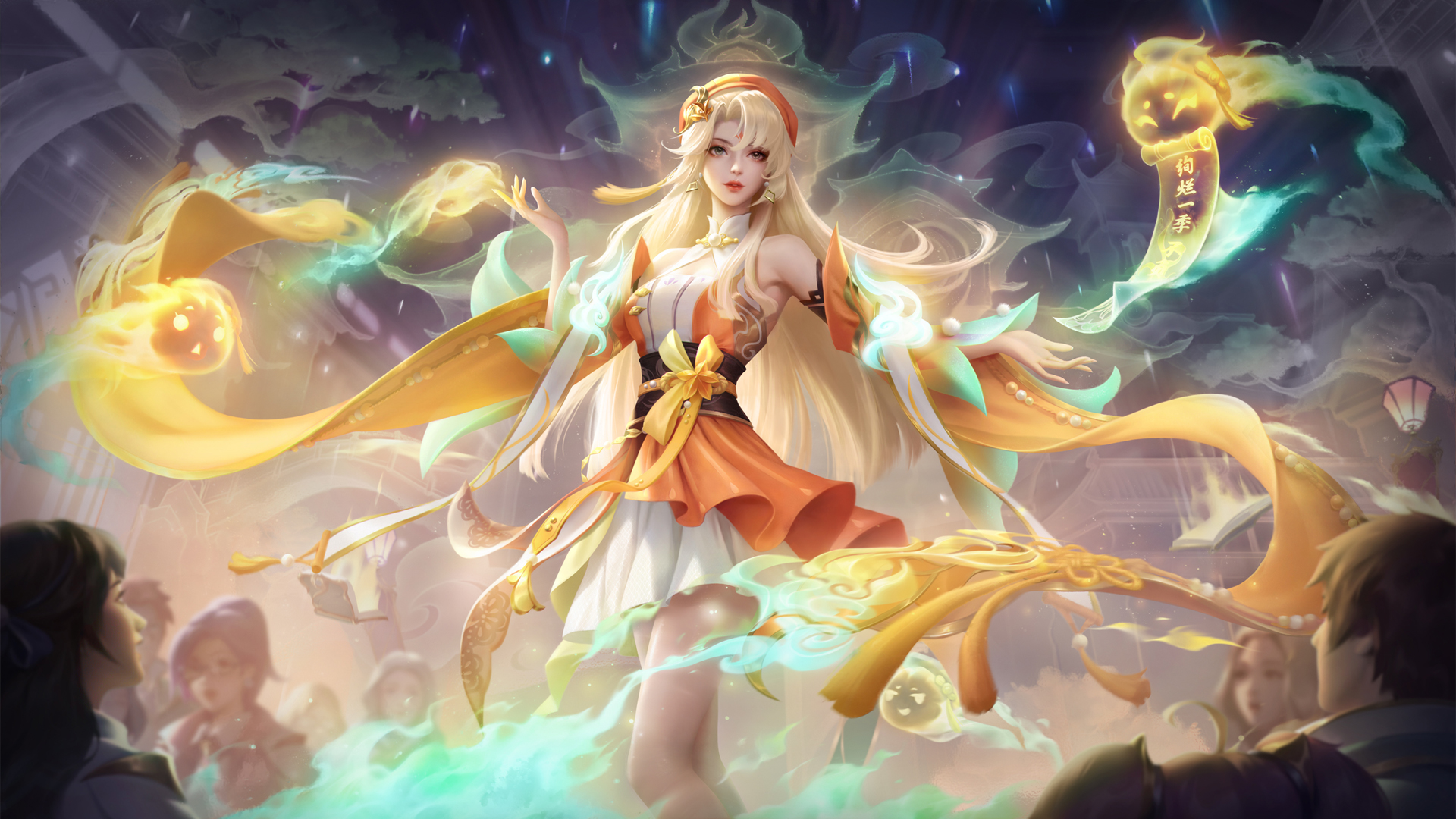 ['王者荣耀 貂蝉 幻灵魅影星元 流云霜糖 高清无水印壁纸']