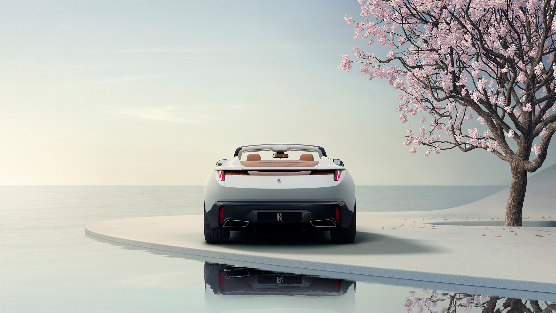 ['劳斯莱斯 Arcadia Droptail 白色定制豪华跑车 希腊神话灵感 木质内饰 3000万美金']