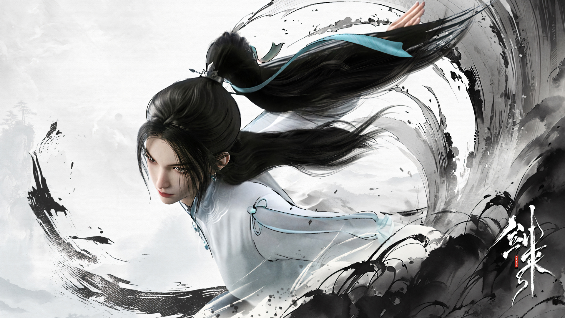 ['剑来动画 水墨画风 国漫高清4K桌面壁纸']