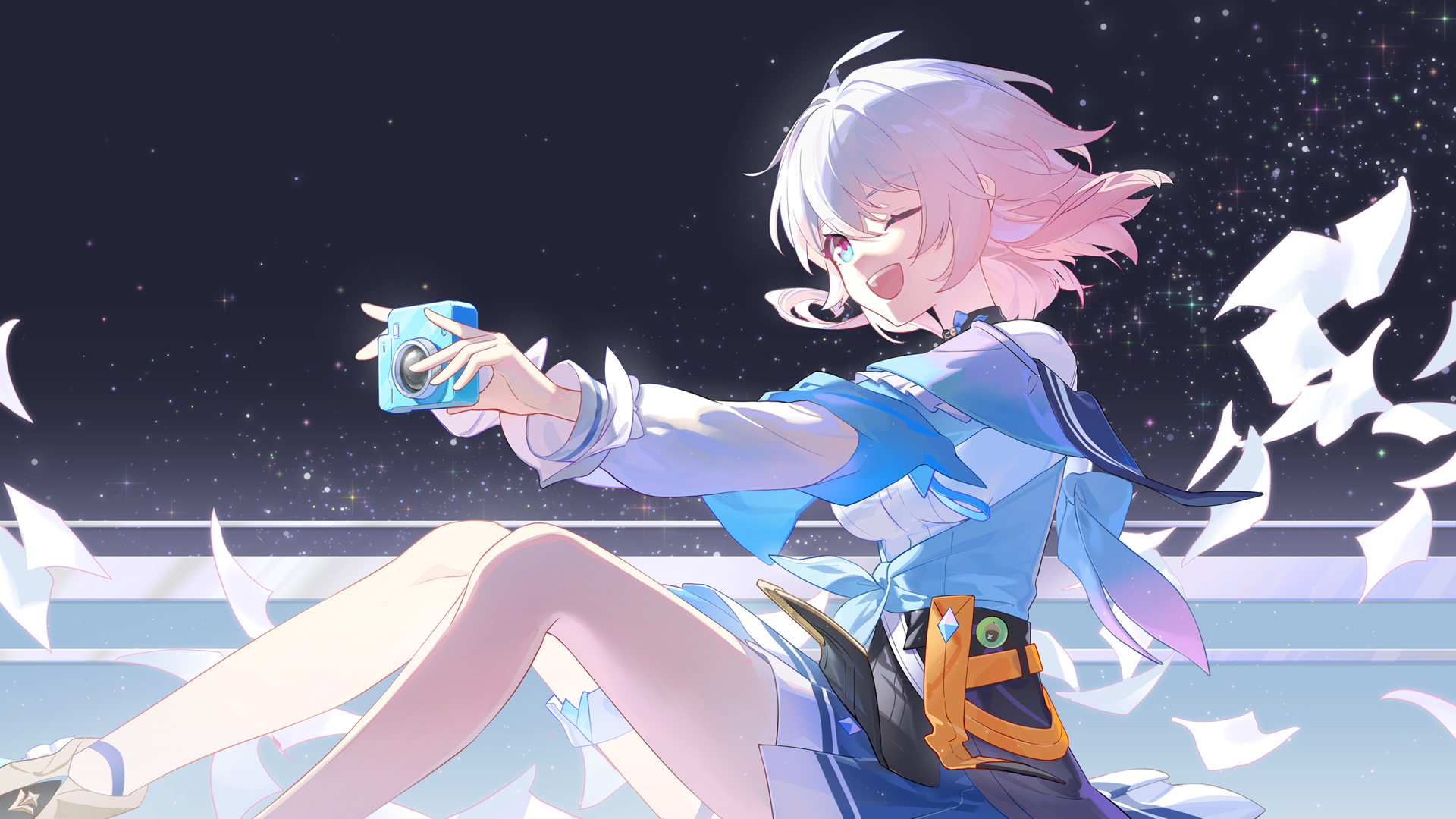 ['崩坏星穹铁道 少女 相机 星空 高清壁纸']