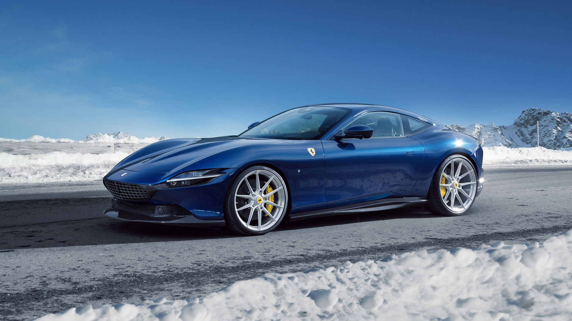 ['法拉利 Novitec 改装版 Ferrari Roma 高清壁纸 跑车']