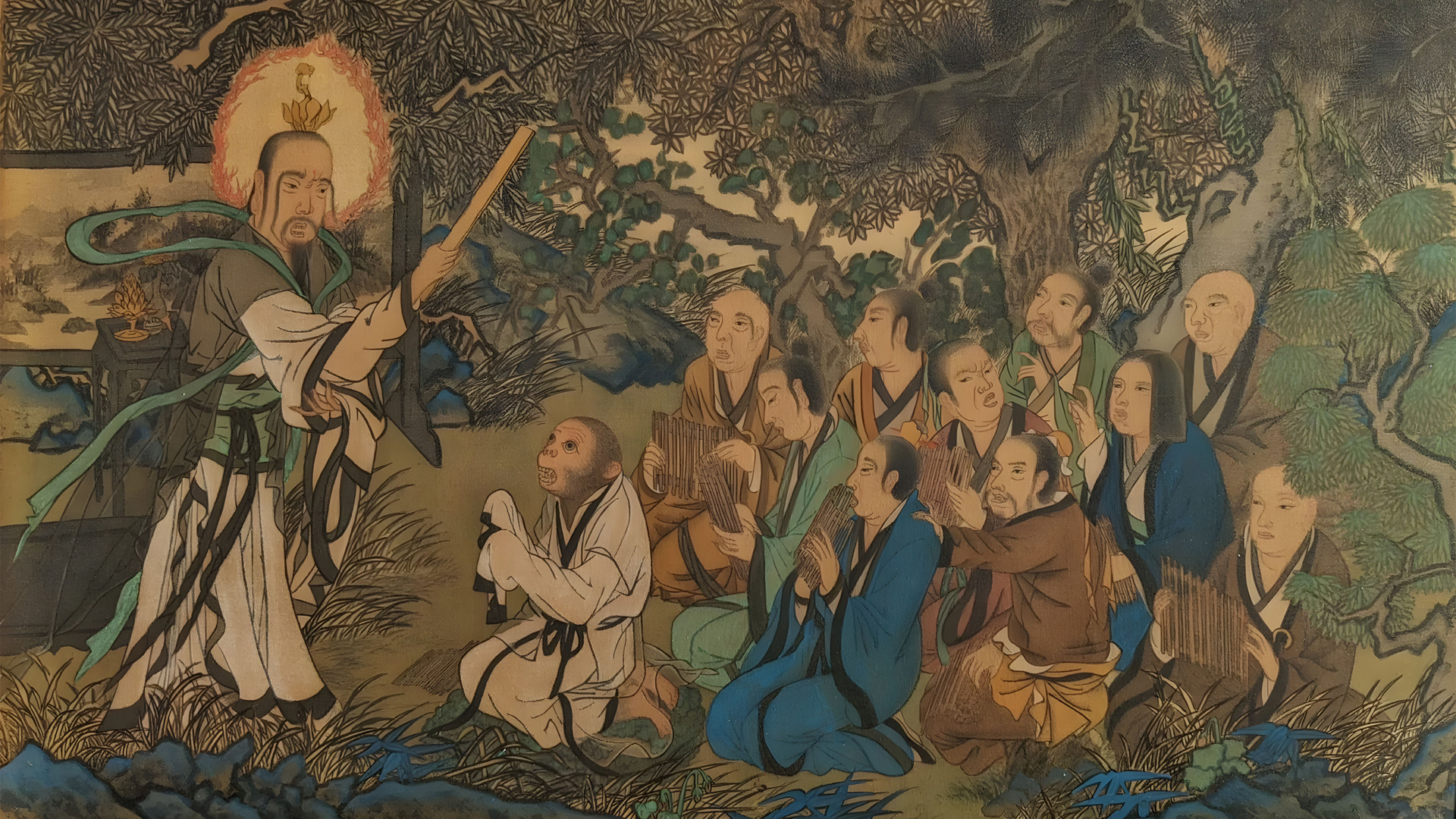 ['黑神话 悟空 师拜 壁纸 高清 菩提祖师 壁画考证']